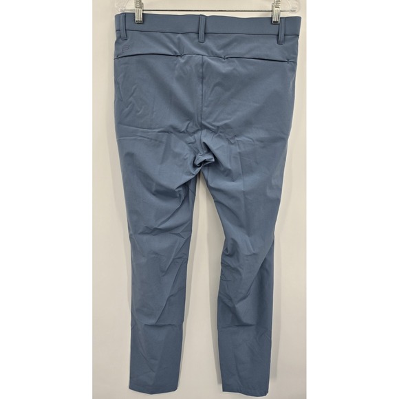 Fabletics Pants Mens 33x34 The Only Pant Modern Slim Fit Blue Travel Preppy - Picture 3 of 7